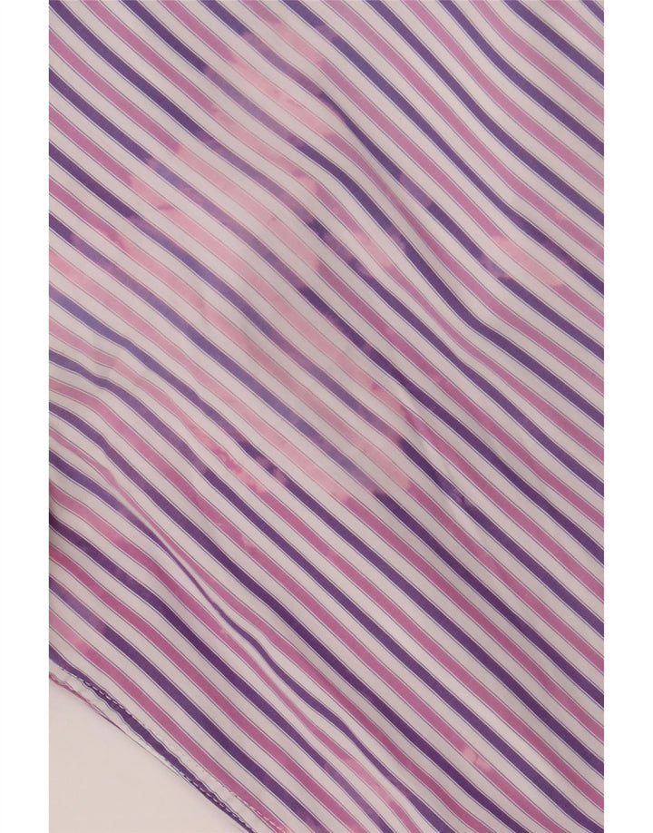 Camicia da uomo LACOSTE taglia 39 cotone a righe viola medio