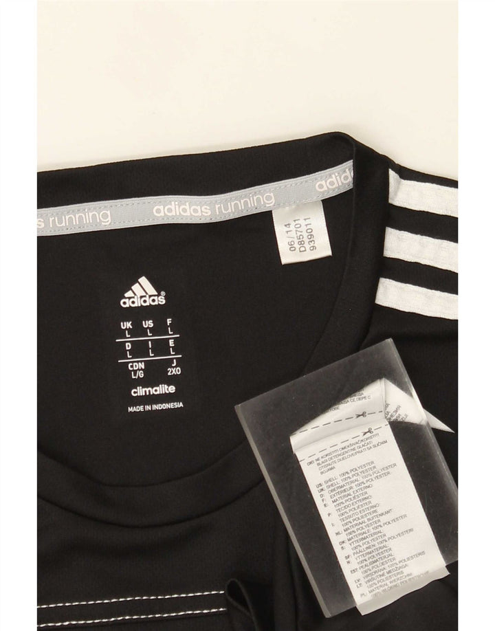 Adidas Uomo Climalite Large Nero Poliestere