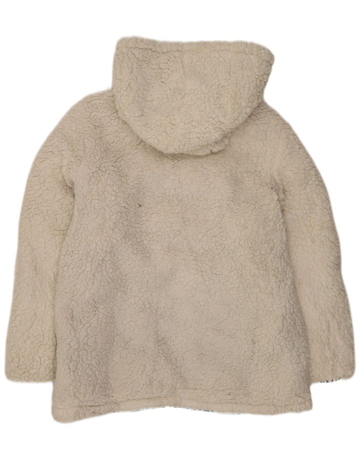 Giacca imbottita reversibile con cappuccio da donna Reebok UK 14 Medium Nero Poliestere