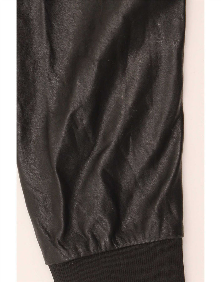 Giacca in pelle bomber da uomo Replay UK 38 pelle nera media