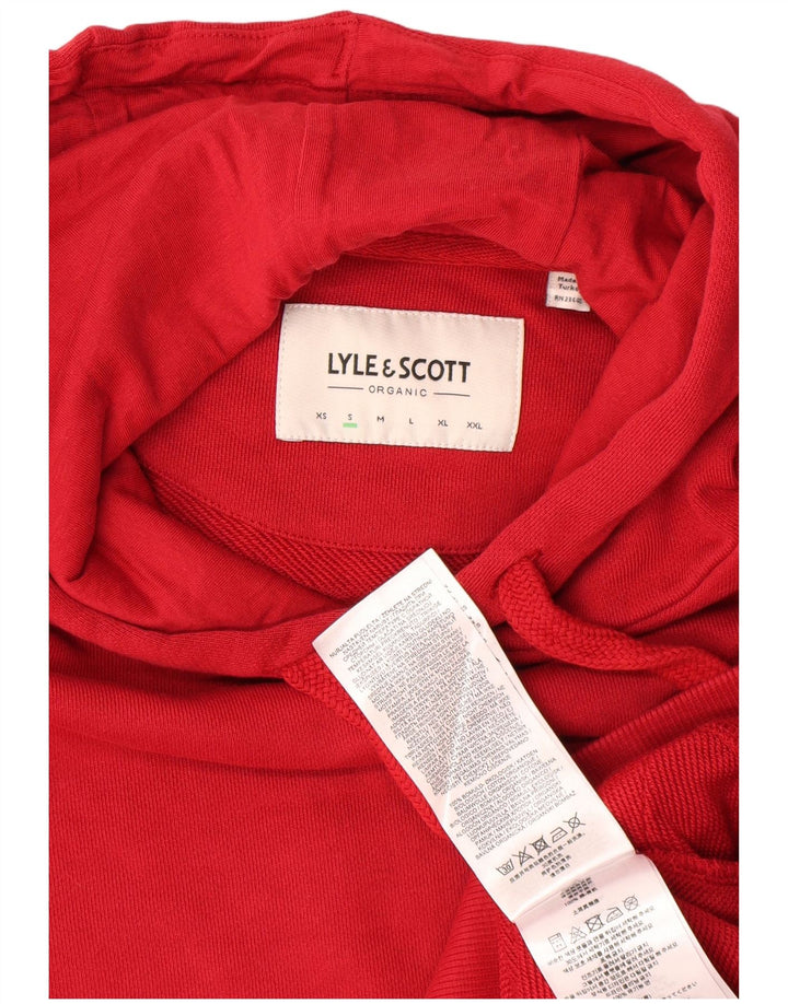 Felpa con cappuccio da uomo Lyle & Scott piccola in cotone rosso
