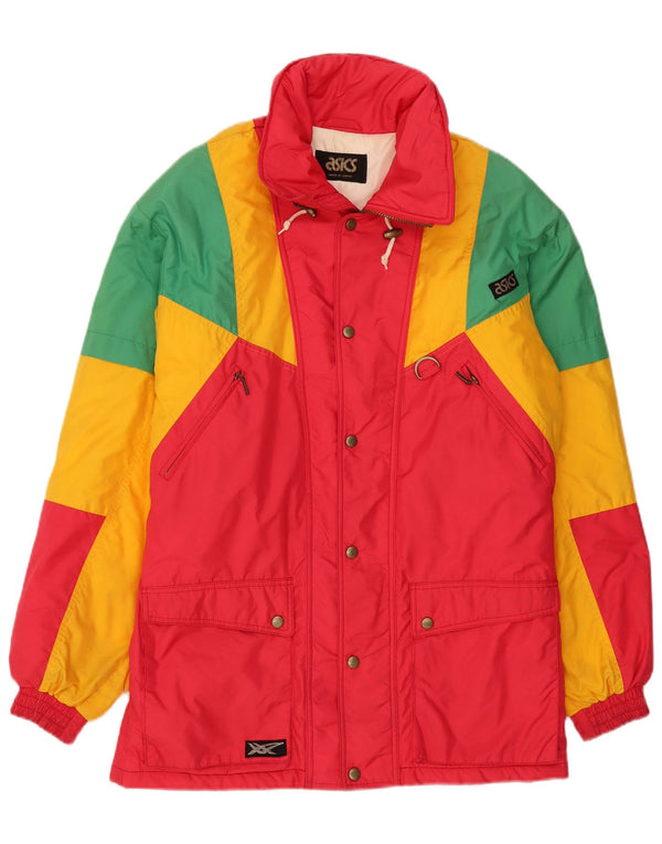 Giacca da sci da uomo Asics Large in nylon color block rosso