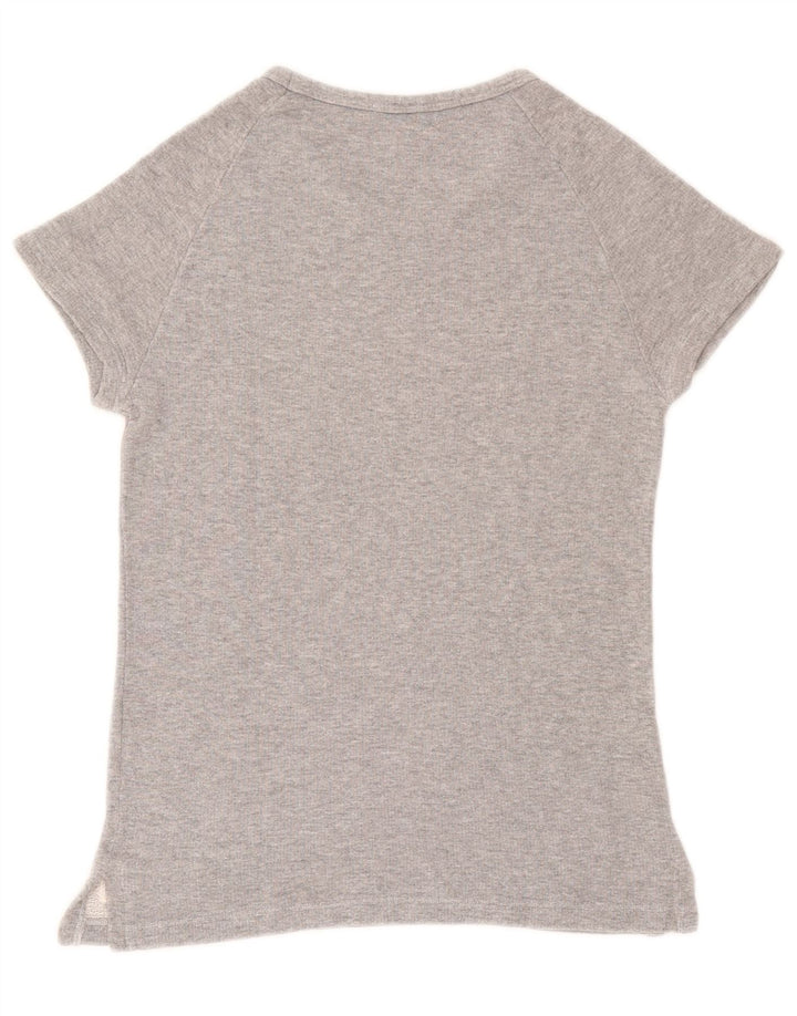 T-shirt da donna Fred Perry Top UK 10 piccola in cotone grigio