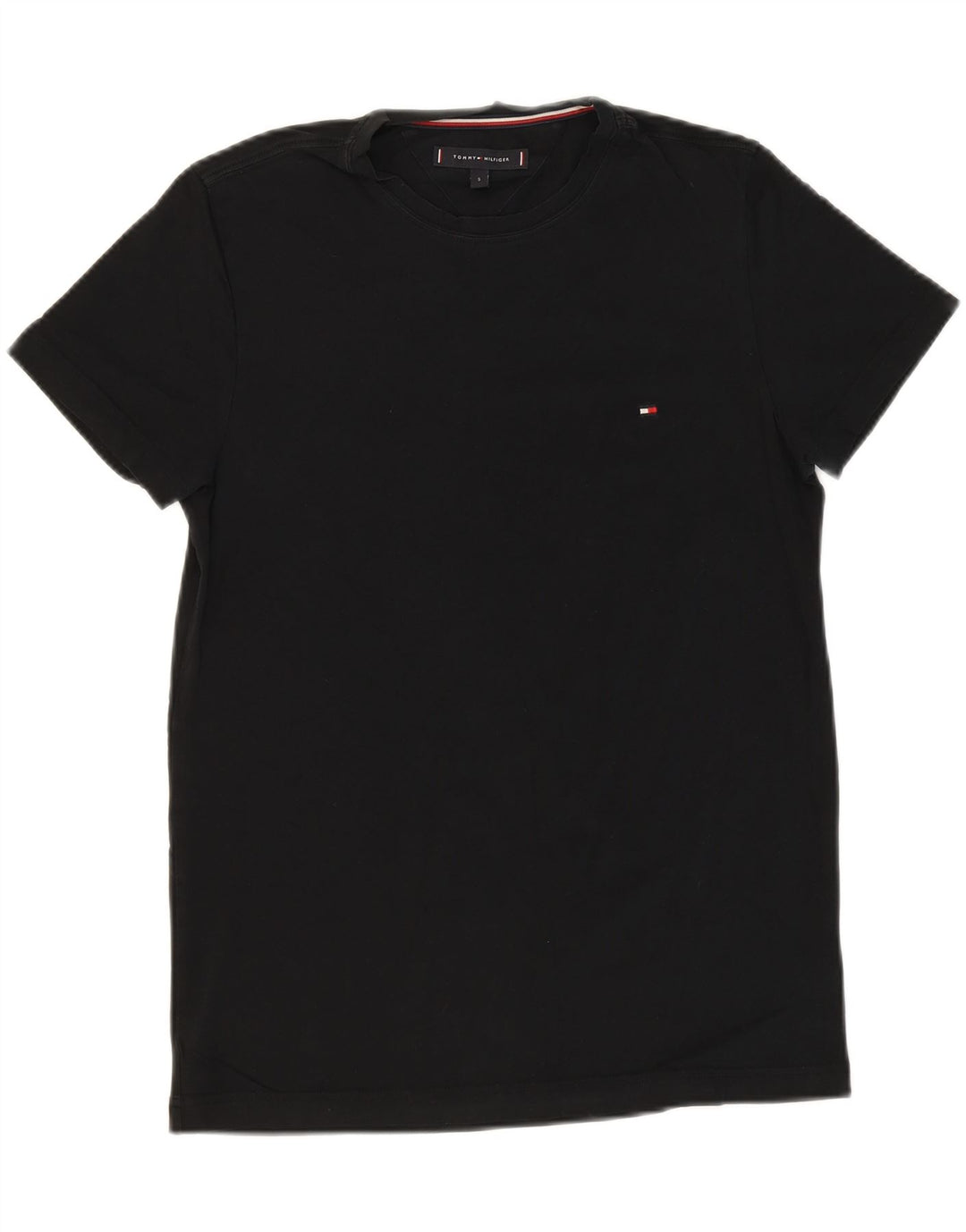 TOMMY HILFIGER Mens T-Shirt Top Small Black Vintage Tommy Hilfiger and Second-Hand Tommy Hilfiger from Messina Hembry 