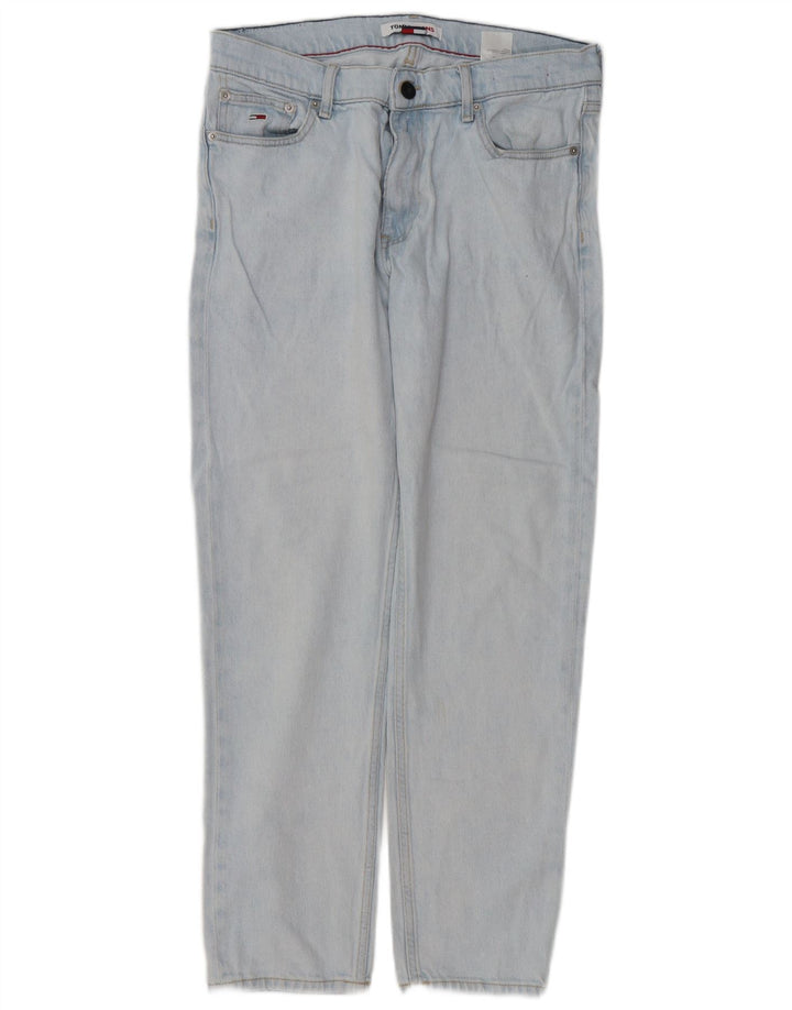 Jeans dritti da uomo Tommy Hilfiger W31 L28 cotone blu