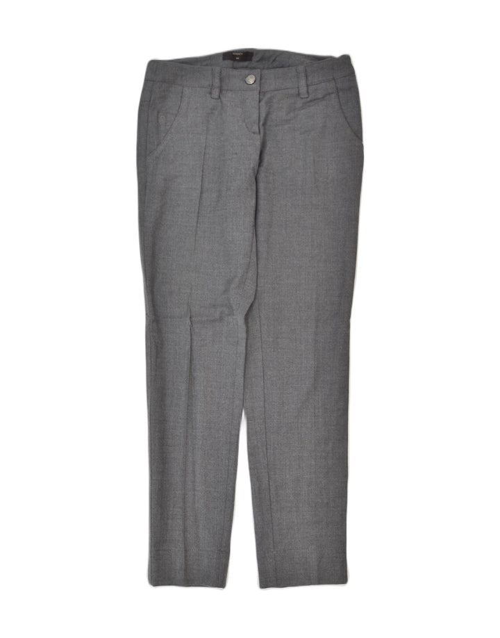 SEVENTY Womens Slim Casual Trousers IT 44 Medium W30 L31 Grey Wool Classic | Vintage | Thrift | Second-Hand | Used Clothing | Messina Hembry 