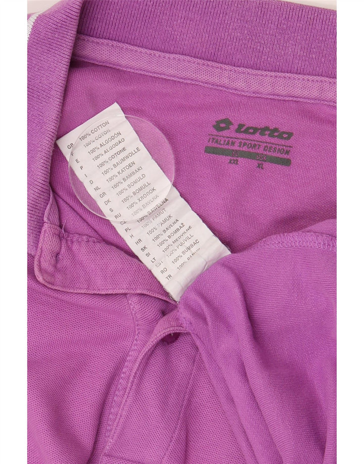 Polo da uomo LOTTO XL in cotone viola