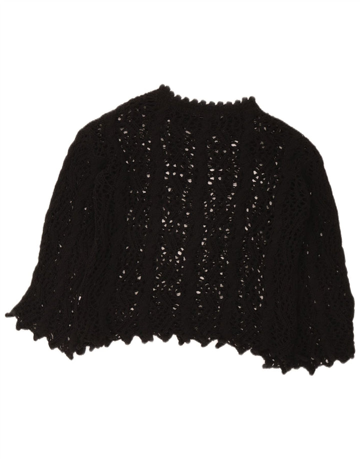 Top Zara da donna all'uncinetto all'uncinetto UK 10 piccolo nero