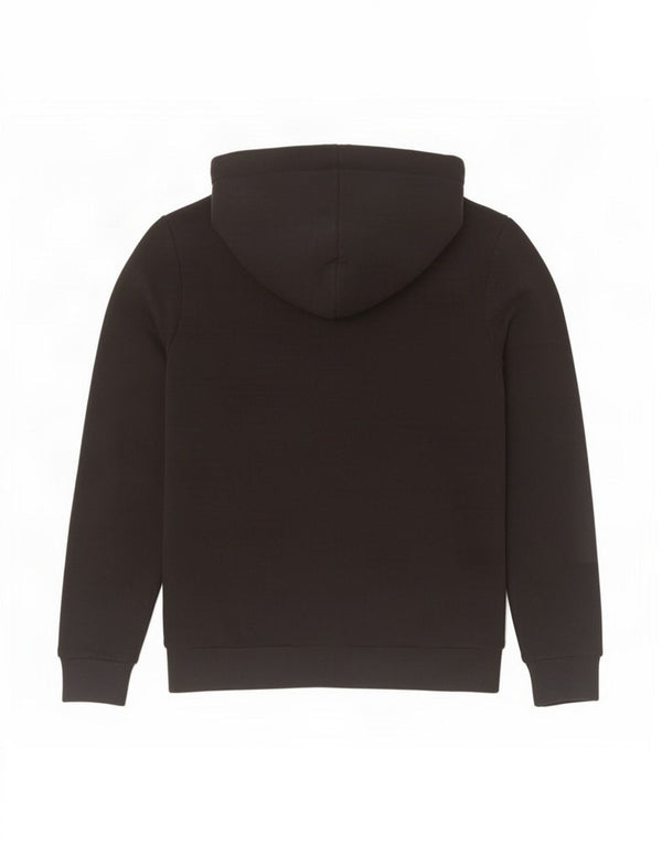 Felpa con cappuccio grafica da donna Superdry UK 12 cotone nero medio