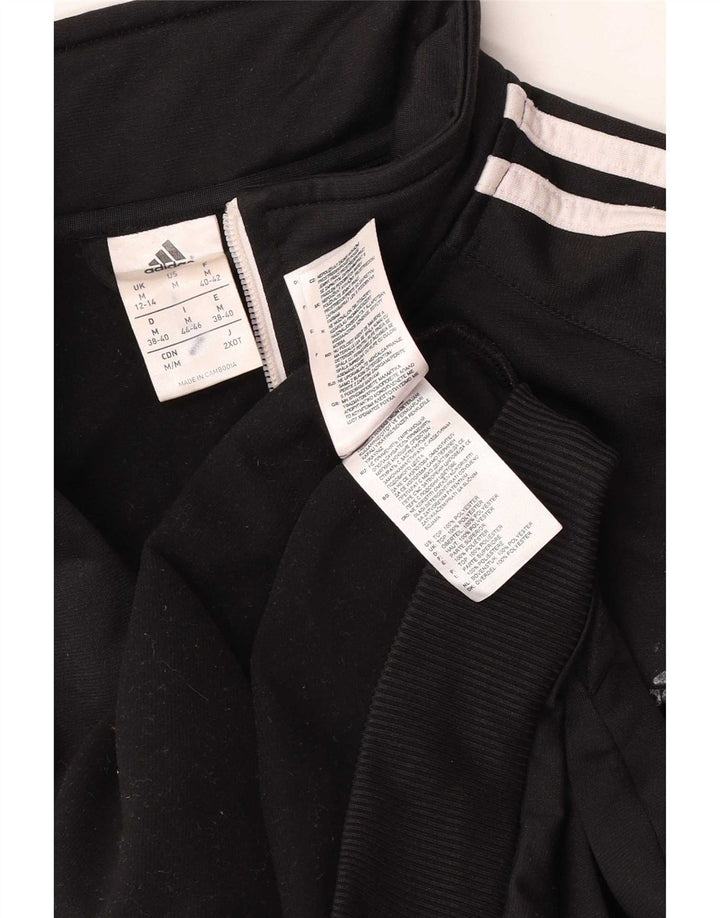Giacca da tuta da donna Adidas UK 12/14 Medium Nero Poliestere