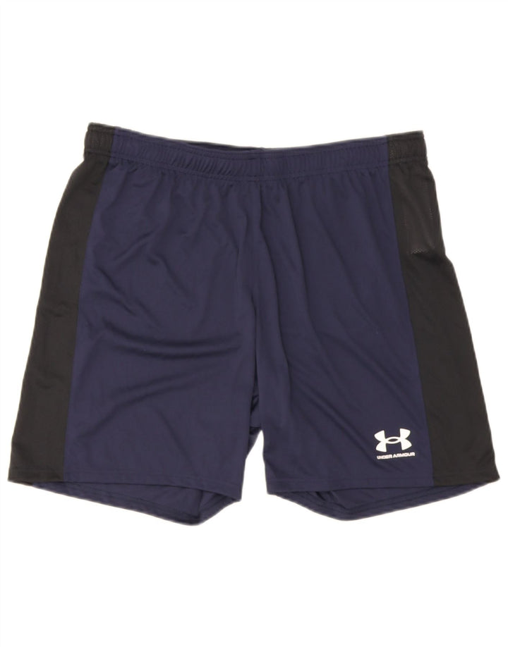Pantaloncini sportivi da uomo Under Armour XL blu navy in poliestere color block