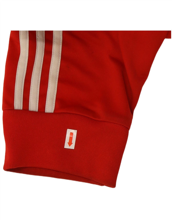 Giacca da tuta da uomo ADIDAS 2XL rossa in poliestere