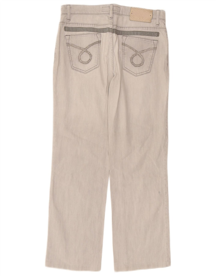 Jeans Dritti Donna Trussardi W30 L27 Cotone Grigio