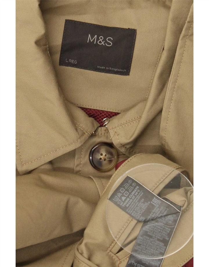 Cappotto da uomo Marks & Spencer UK 40 grande poliestere kaki