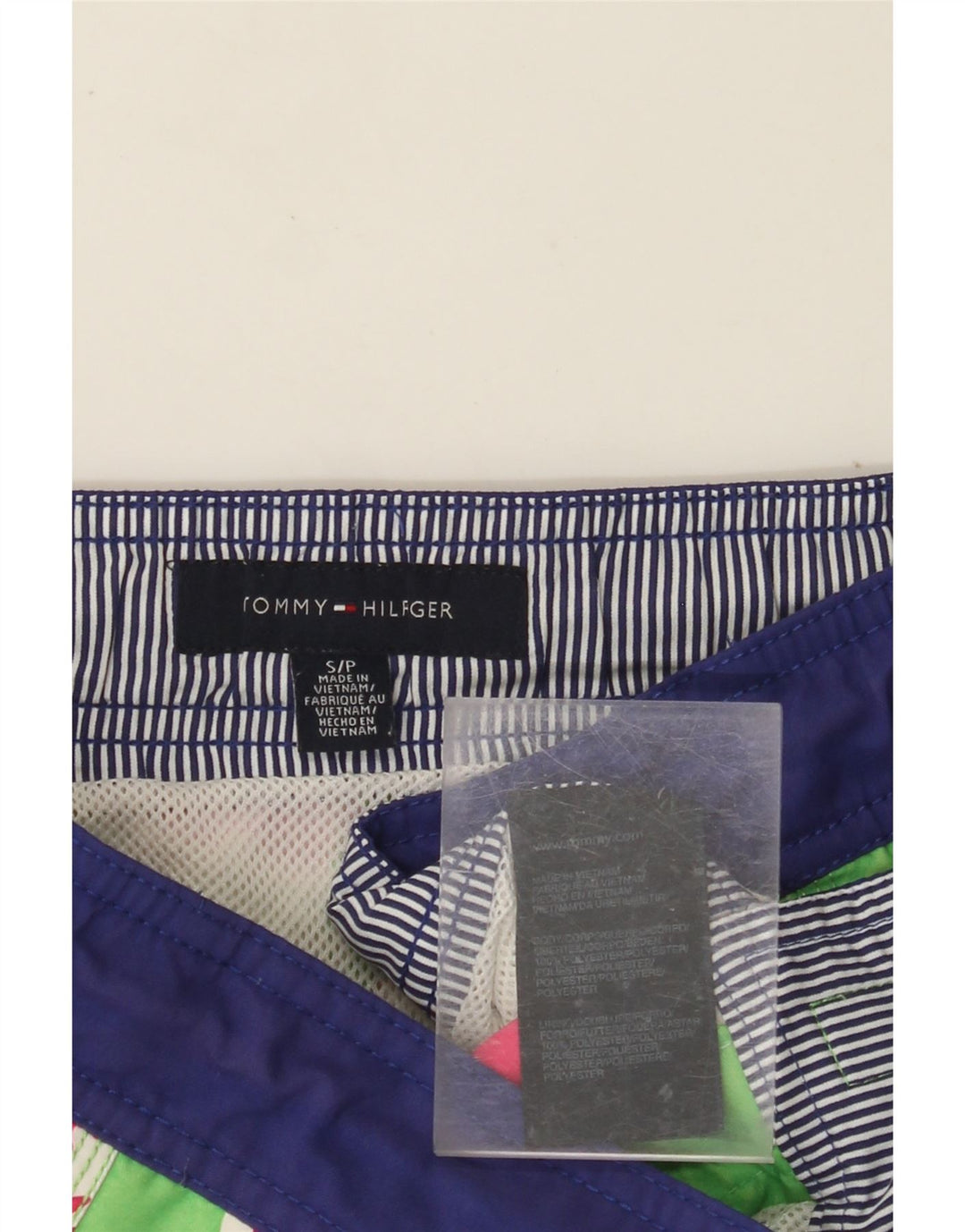 TOMMY HILFIGER Pantaloncini da bagno da uomo Piccolo poliestere floreale verde