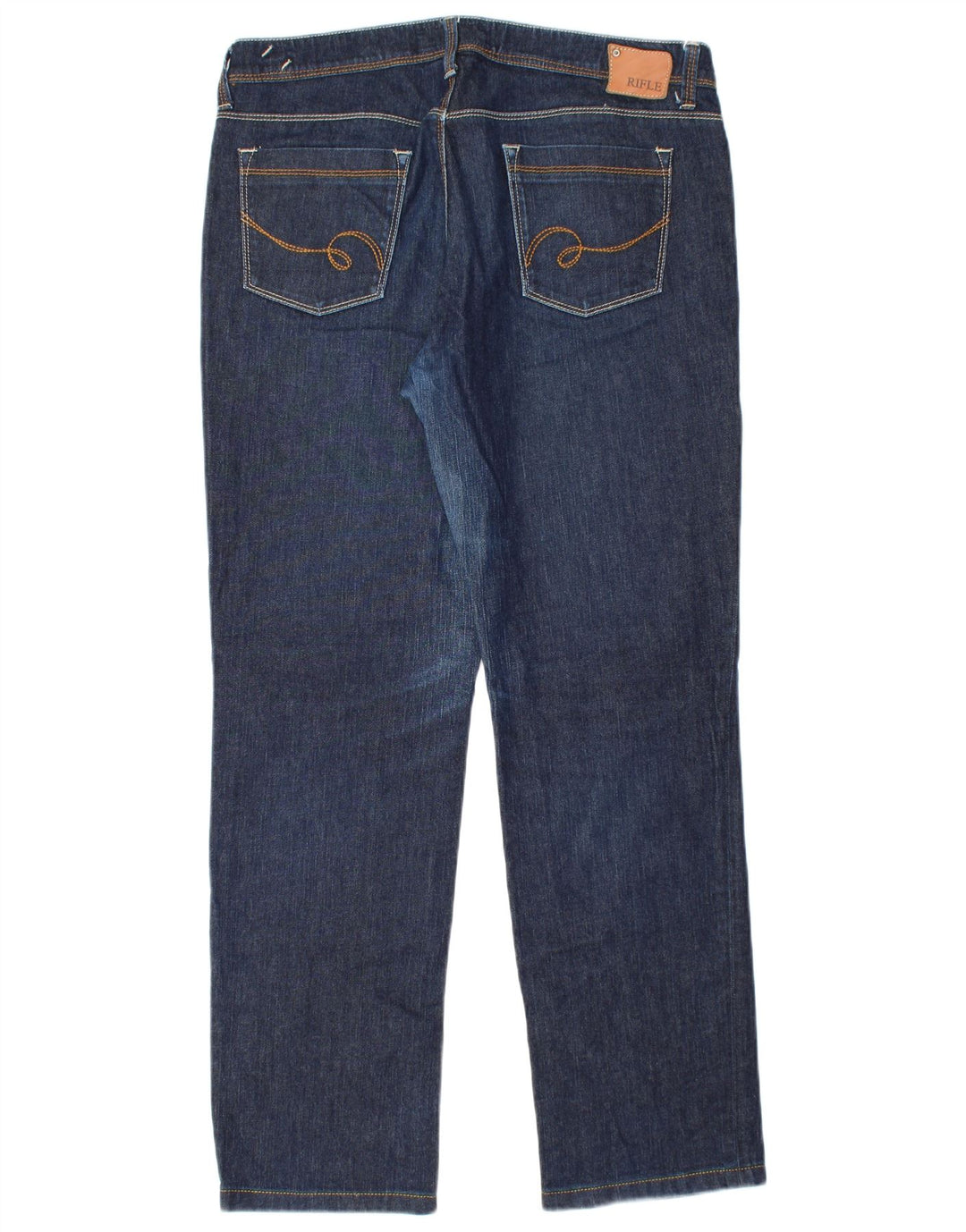 RIFLE Mens Straight Jeans W34 L30 Blue Cotton