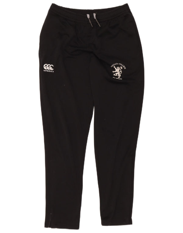 Pantaloni da tuta con grafica da uomo Canterbury, poliestere nero medio