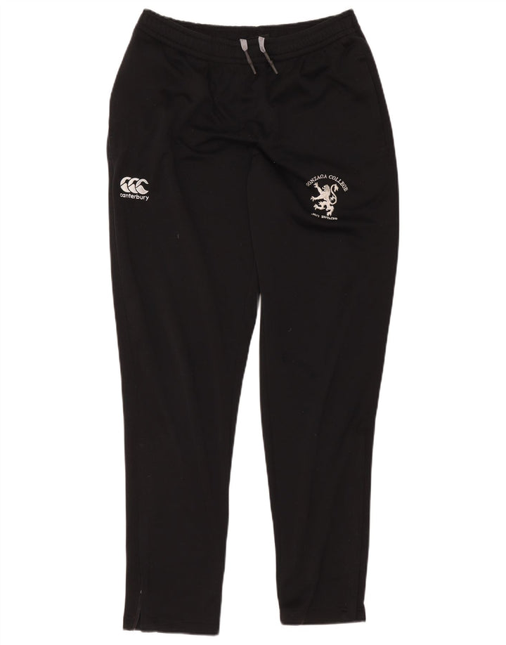 Pantaloni da tuta con grafica da uomo Canterbury, poliestere nero medio