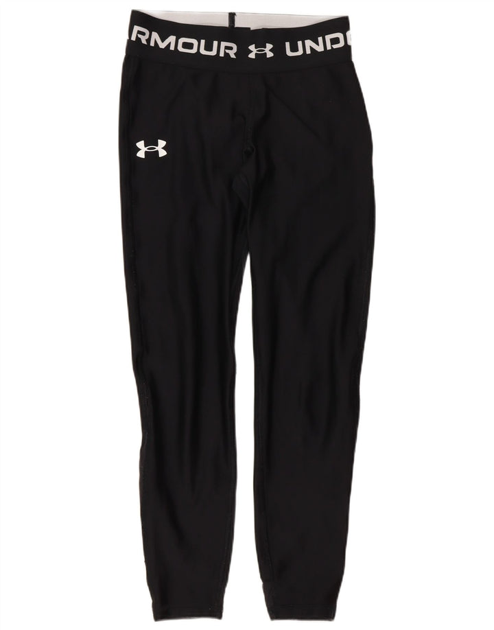 Leggings grafici Capri da donna Under Armour UK 4 XS poliestere nero