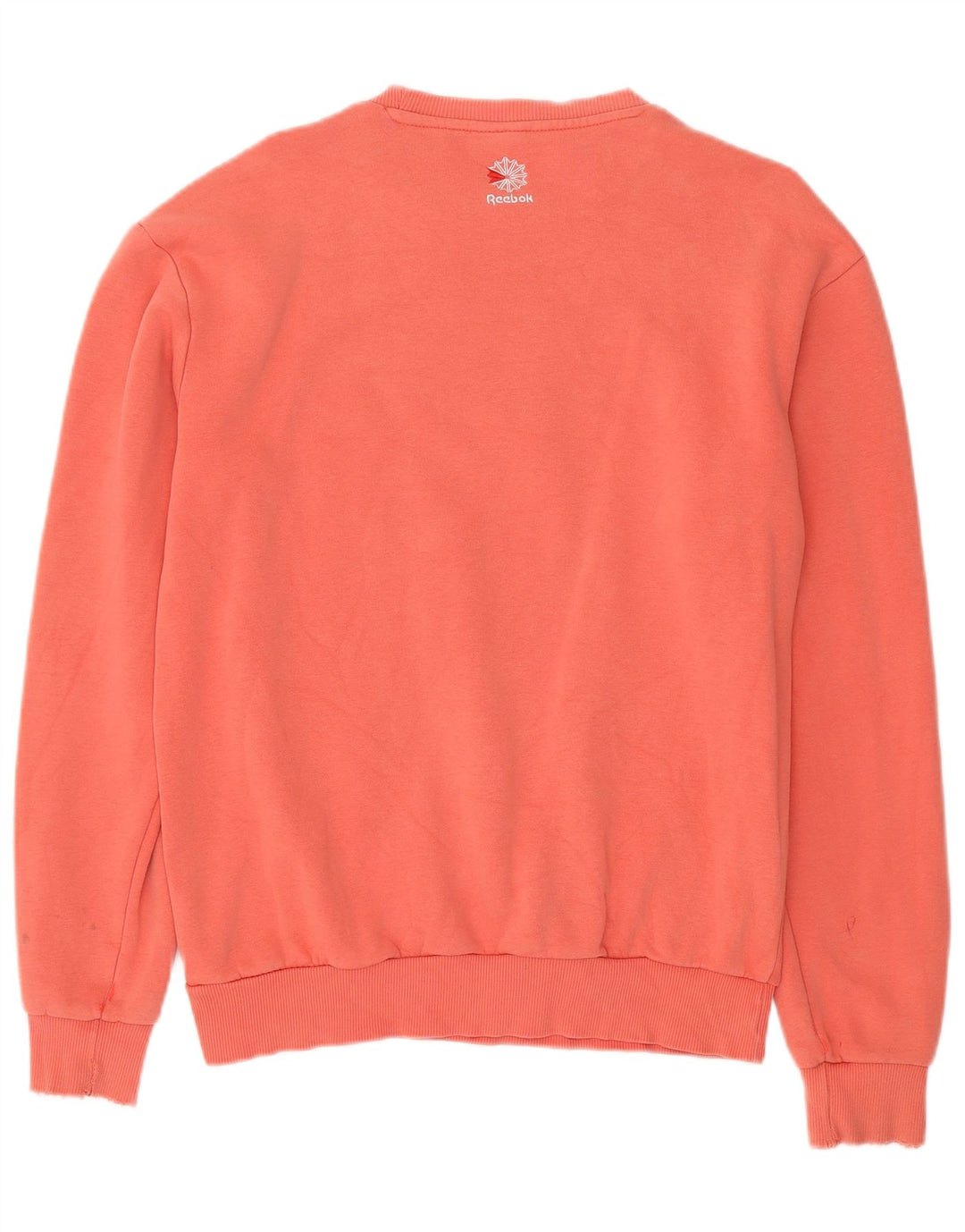 REEBOK Mens Graphic Sweatshirt Jumper Medium Pink Cotton