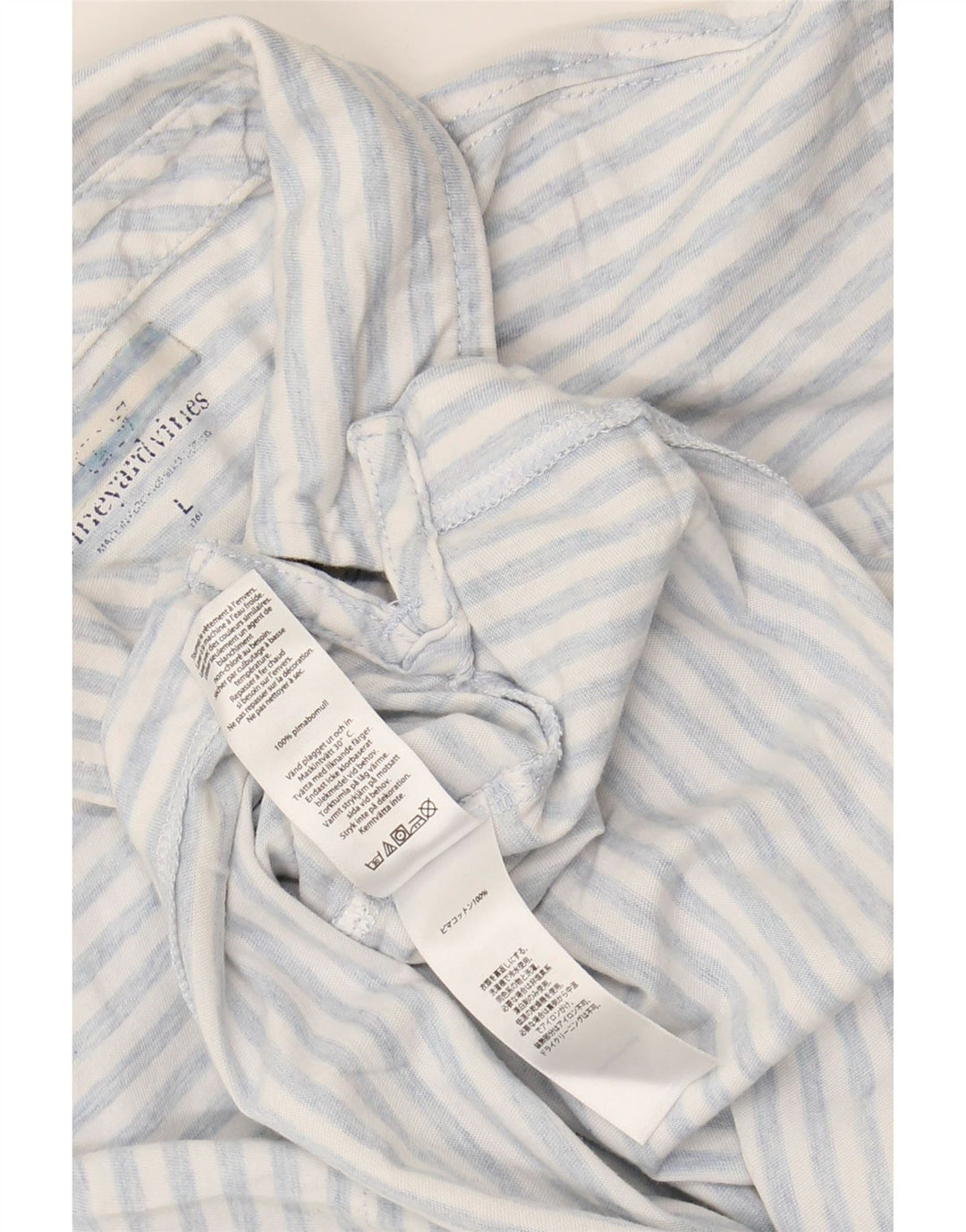 Polo da bambino VINEYARD VINES 15-16 anni in cotone a righe grandi bianche