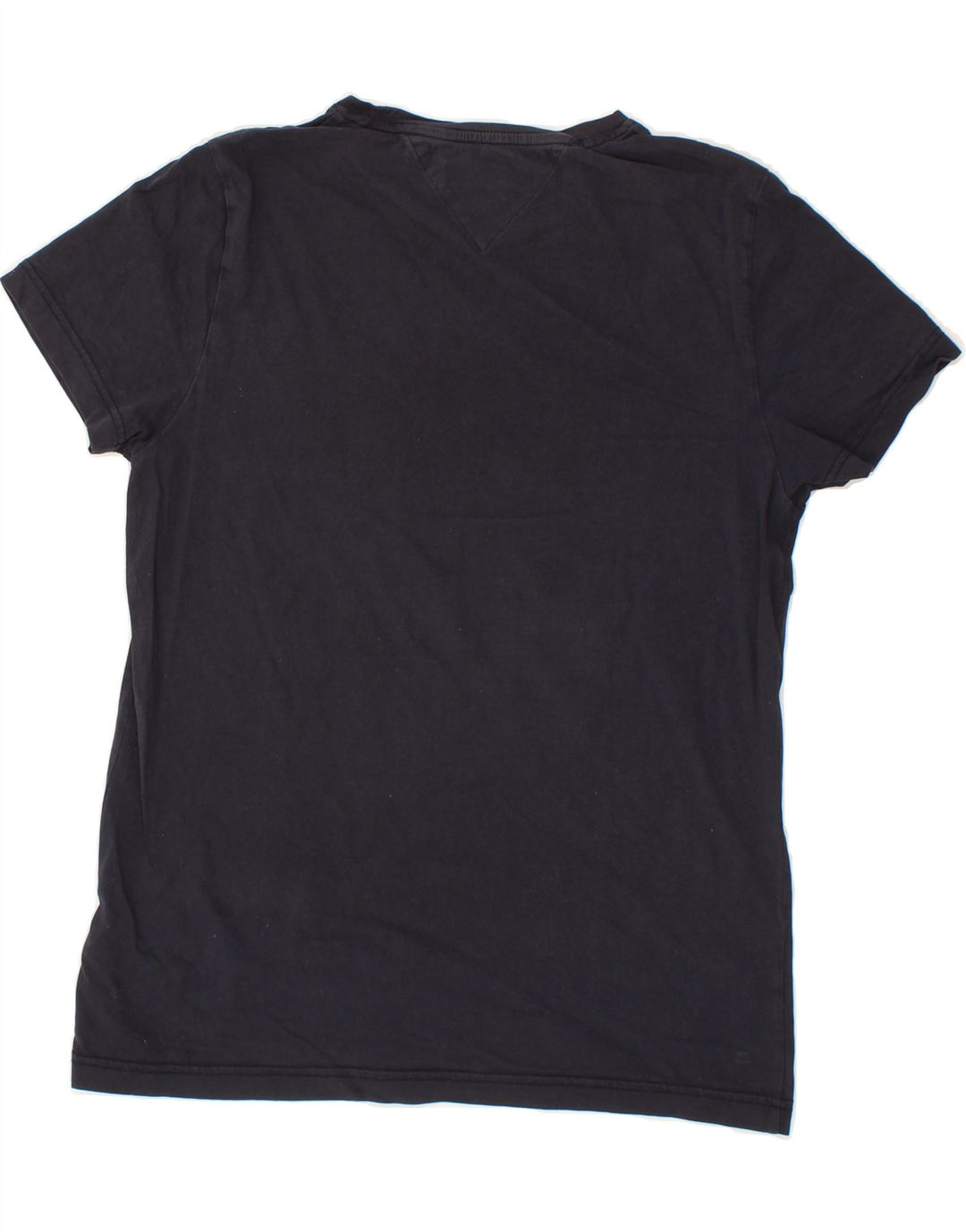 TOMMY HILFIGER Mens Graphic T-Shirt Top Medium Navy Blue Cotton Vintage Tommy Hilfiger and Second-Hand Tommy Hilfiger from Messina Hembry 