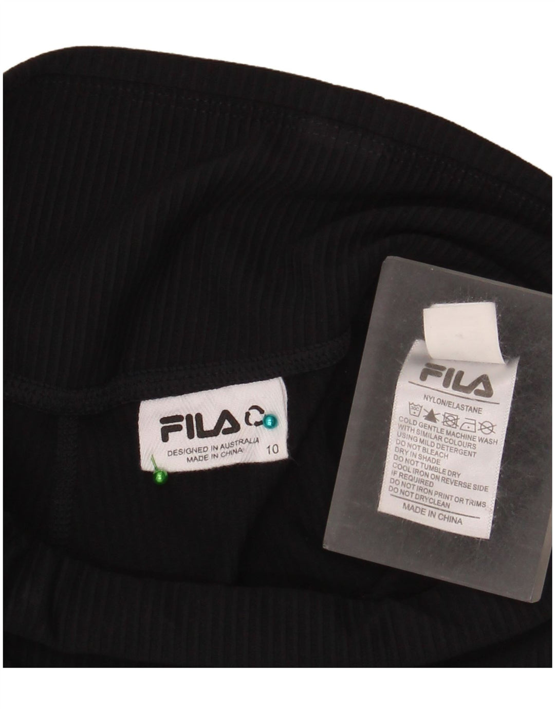 Pantaloni da tuta da donna Fila UK 10 Small nylon nero