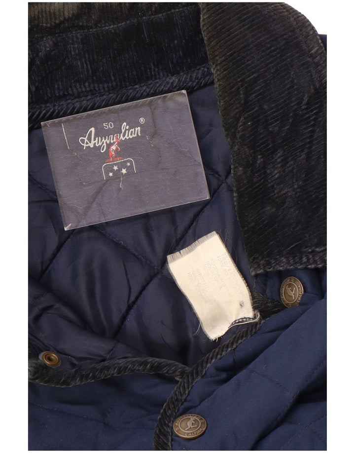 AUSTRALIAN L'ALPINA Giacca trapuntata da uomo IT 50 Large Blu Navy Poliestere
