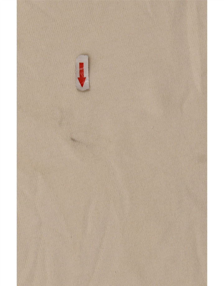 T-shirt oversize da donna Zara Top UK 14 viscosa bianco sporco medio