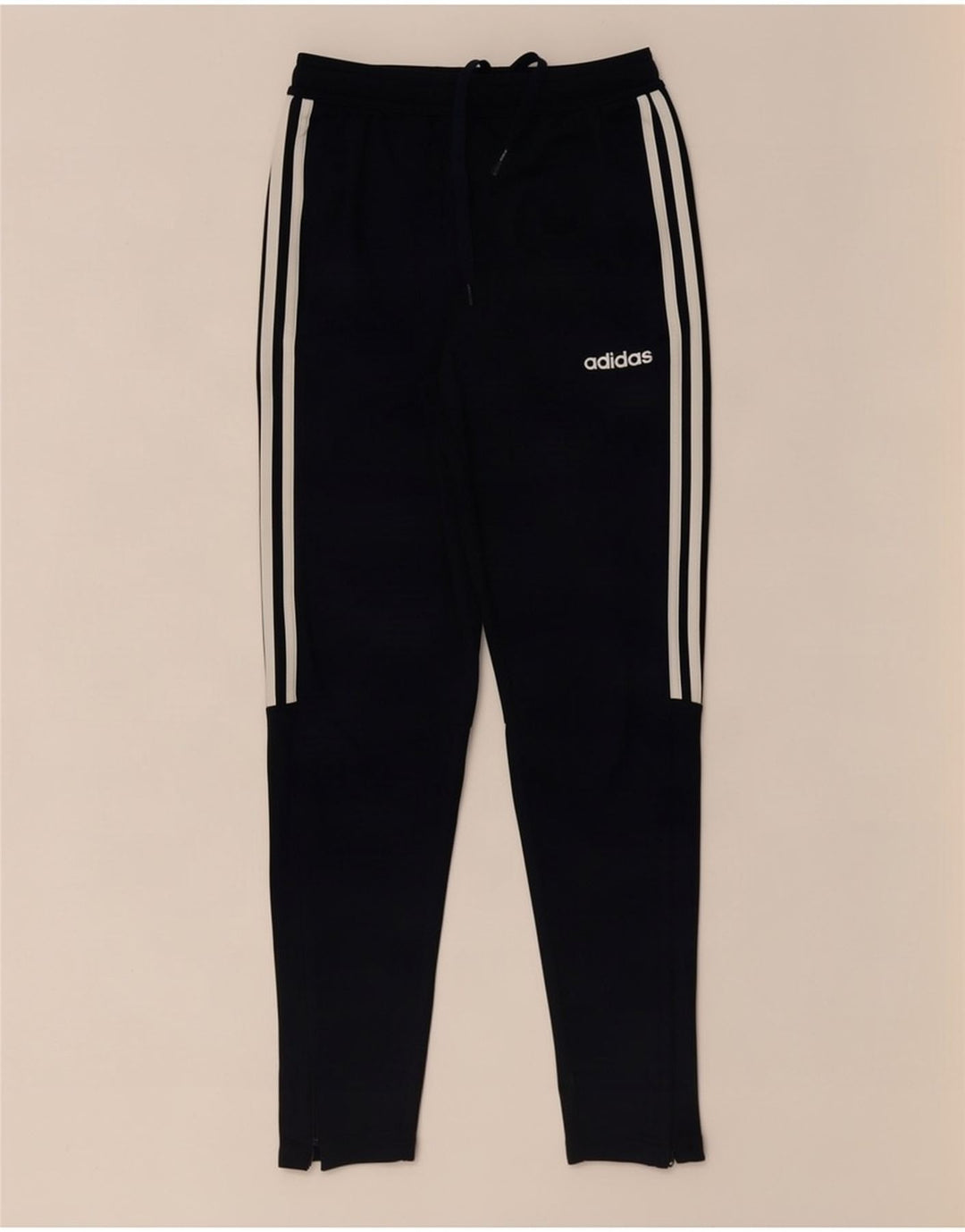 Pantaloni da tuta Adidas Climalite da uomo piccoli in poliestere blu navy