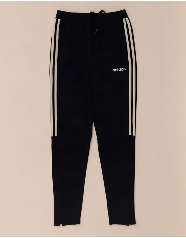 Pantaloni da tuta Adidas Climalite da uomo piccoli in poliestere blu navy