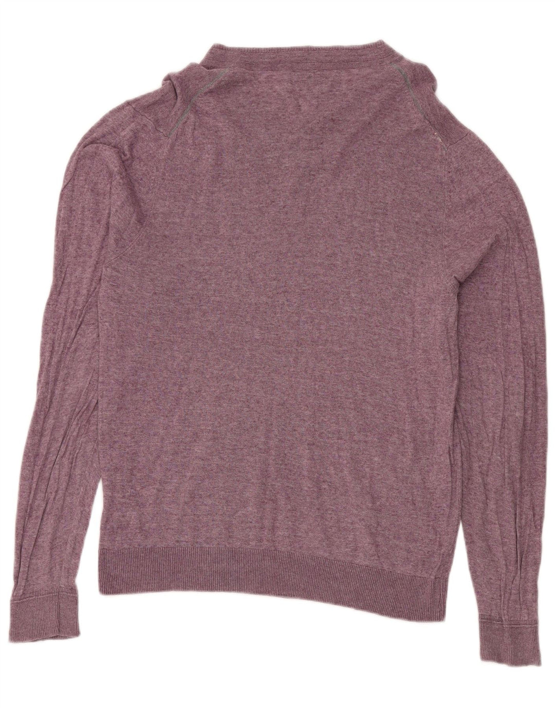 Maglione da uomo Marks & Spencer vestibilità regolare con scollo a V viola medio
