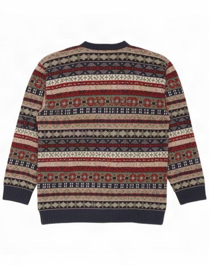 Sergio Tacchini Maglione girocollo da uomo medio multicolore