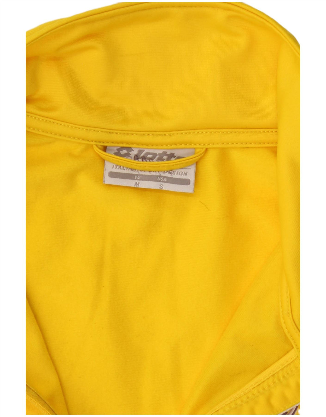 Giacca da tuta da uomo Lotto in poliestere color block giallo medio