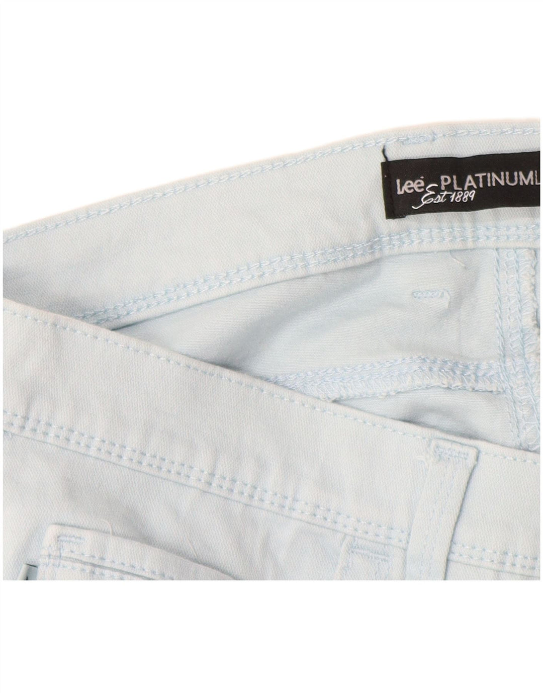 Pantaloni cropped da donna LEE US 12 Large W30 L25 cotone blu