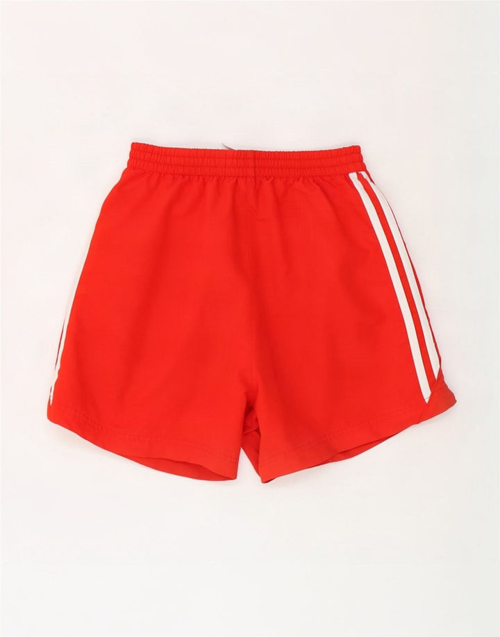 Pantaloncini sportivi Adidas da uomo in poliestere rosso medio