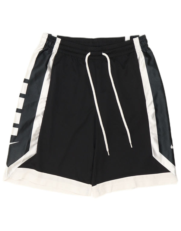 Pantaloncini sportivi Nike Dri Fit da uomo, grandi, neri, in poliestere color block