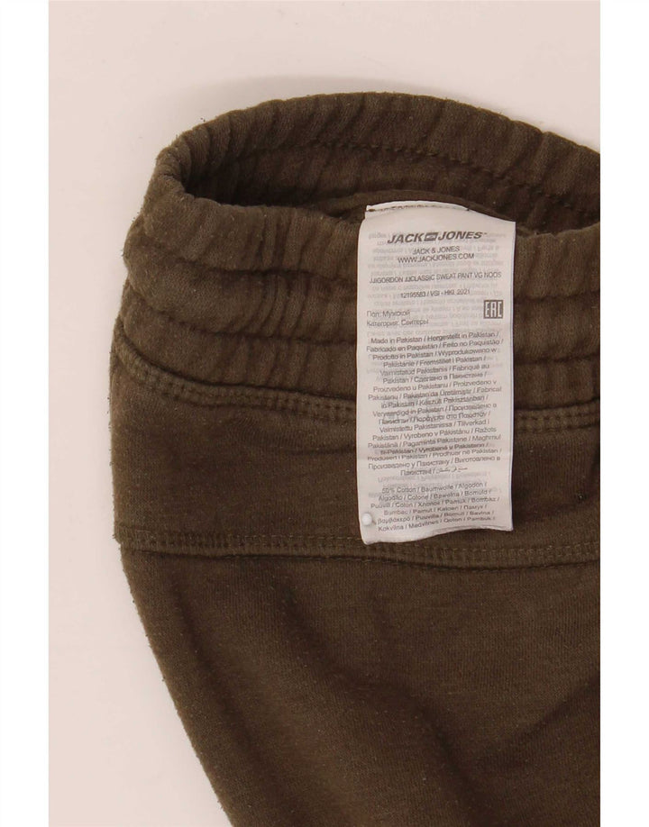 Jack & Jones Pantaloni da tuta cargo da uomo Joggers medio cotone kaki