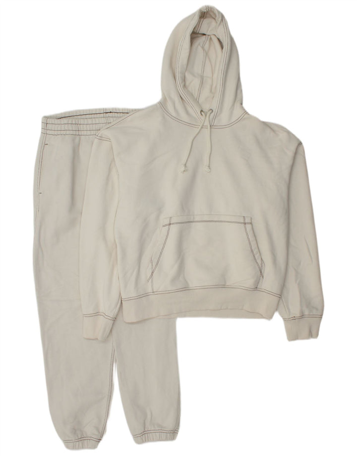 Tuta intera con cappuccio da uomo Zara in cotone bianco medio