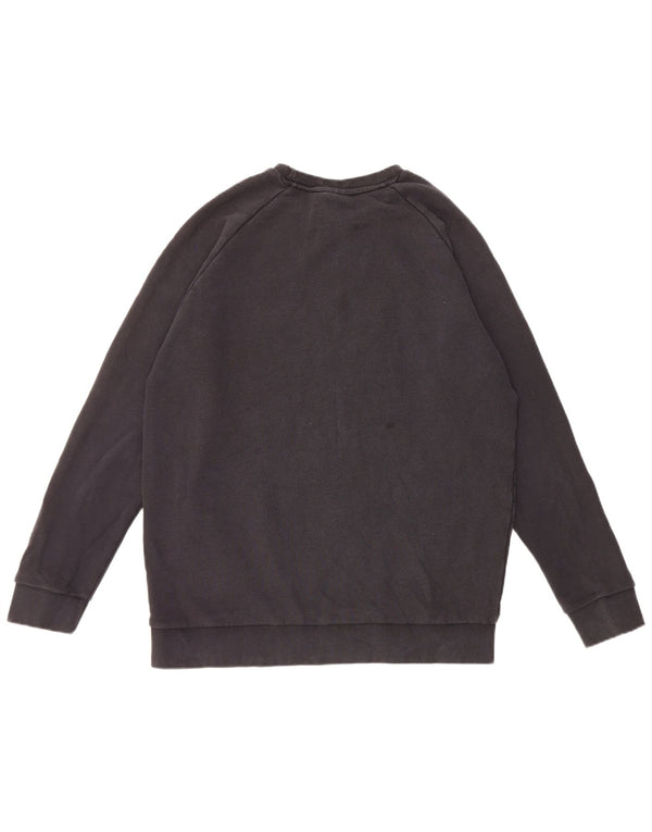 Felpa Adidas Uomo Maglione Grande Cotone Nero