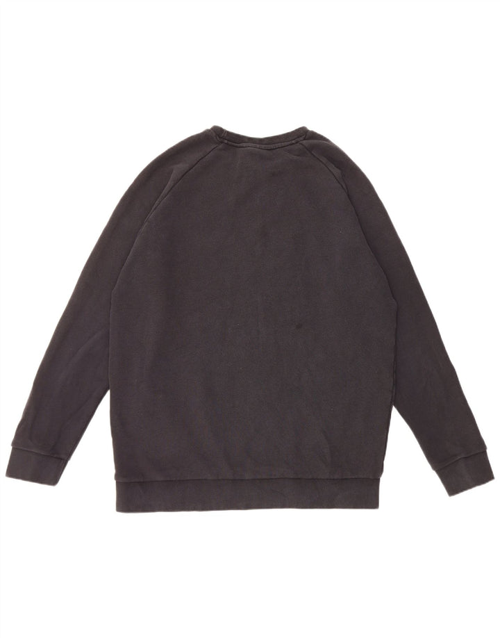 Felpa Adidas Uomo Maglione Grande Cotone Nero