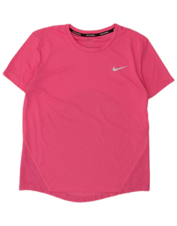 T-shirt NIKE Dri Fit da donna UK 6 XS rosa poliestere