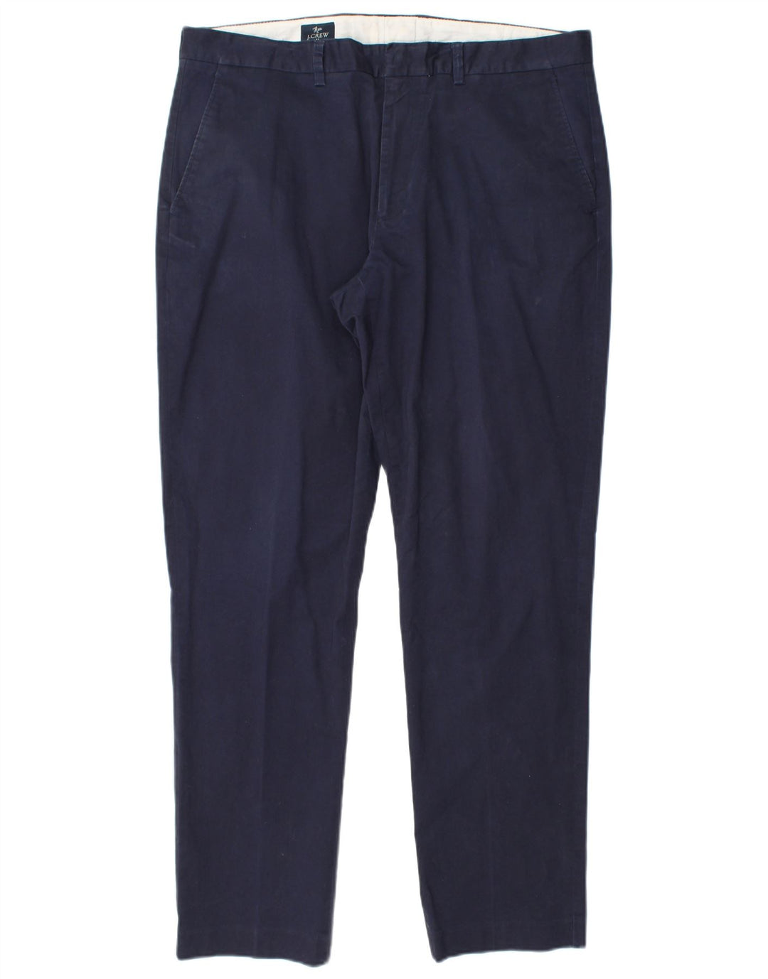 J. CREW Pantaloni chino slim slim da uomo W35 L30 cotone blu navy