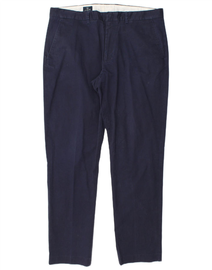J. CREW Pantaloni chino slim slim da uomo W35 L30 cotone blu navy