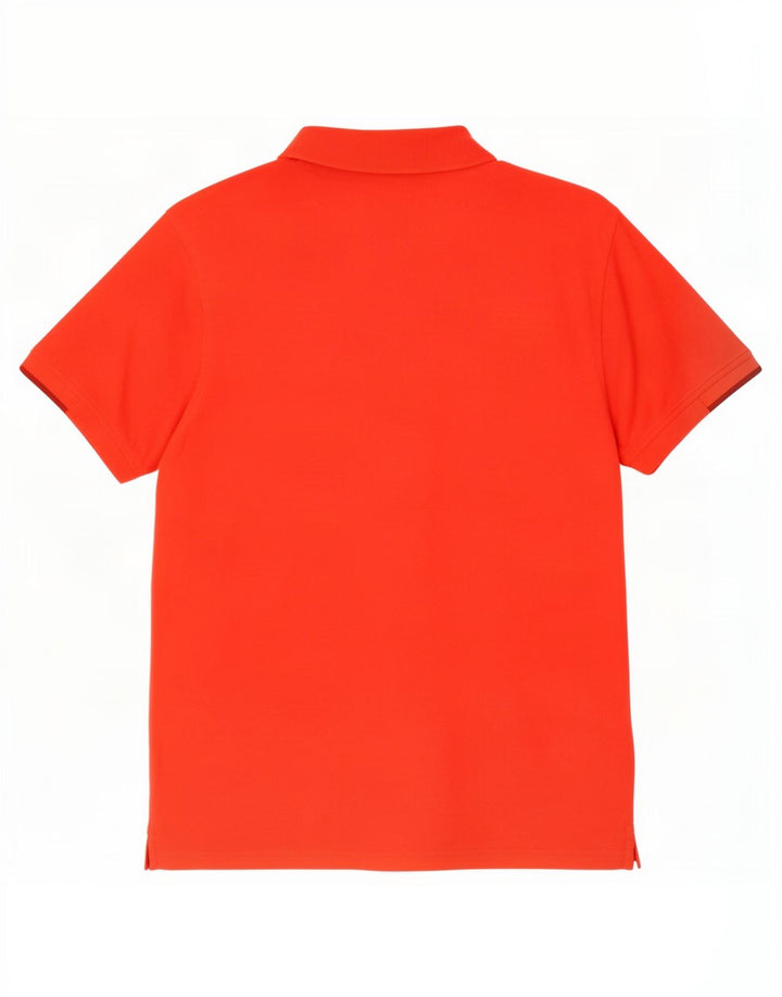 Polo grafica da uomo Lyle & Scott in poliestere rosso medio