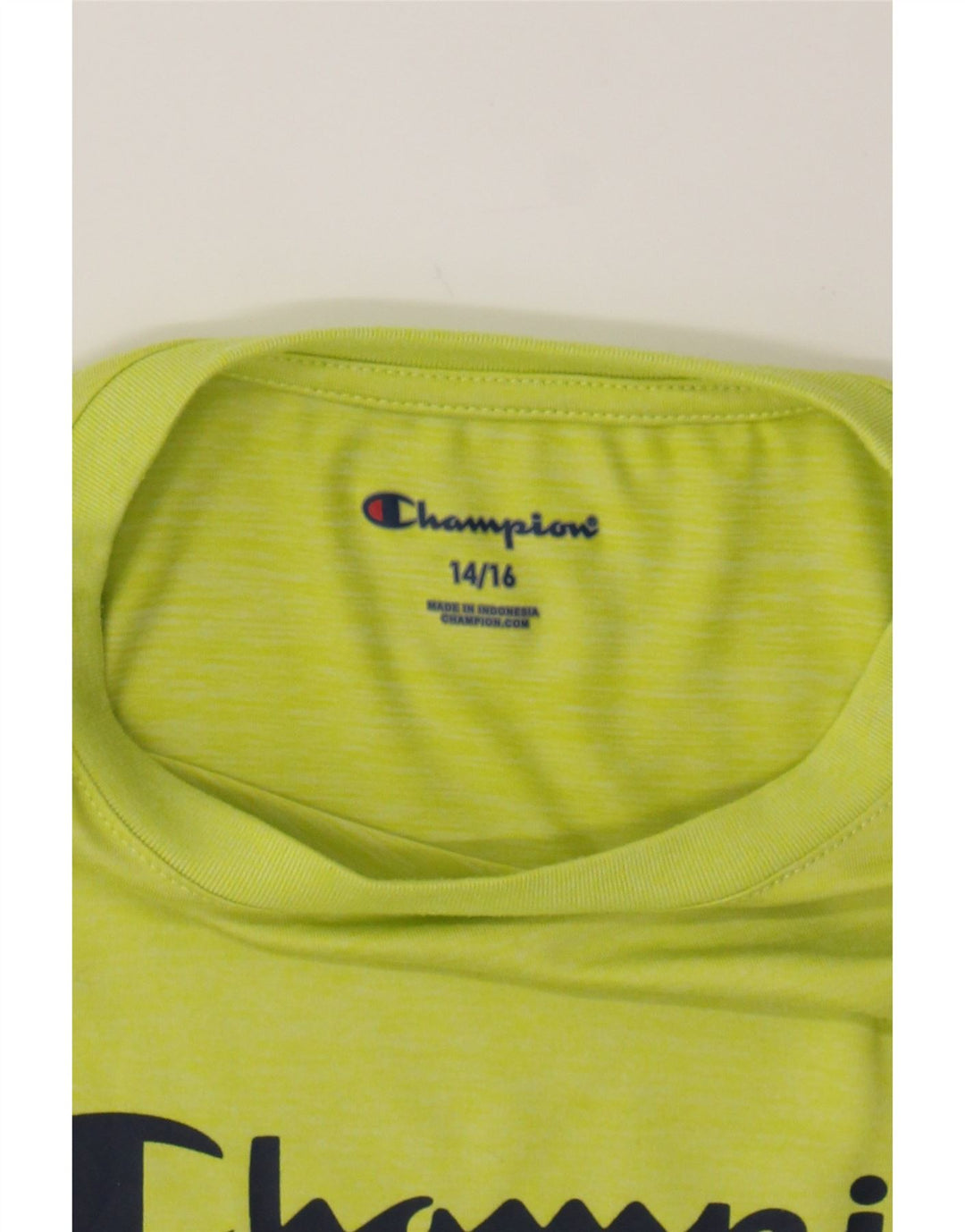 CHAMPION Boys Graphic T-Shirt Top 14-15 Years Yellow Polyester Vintage Champion and Second-Hand Champion from Messina Hembry 