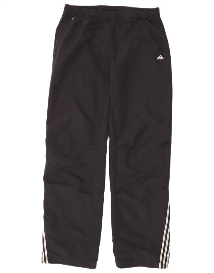 Pantaloni da tuta Adidas Climalite da donna UK 12 Medium Nero Poliestere