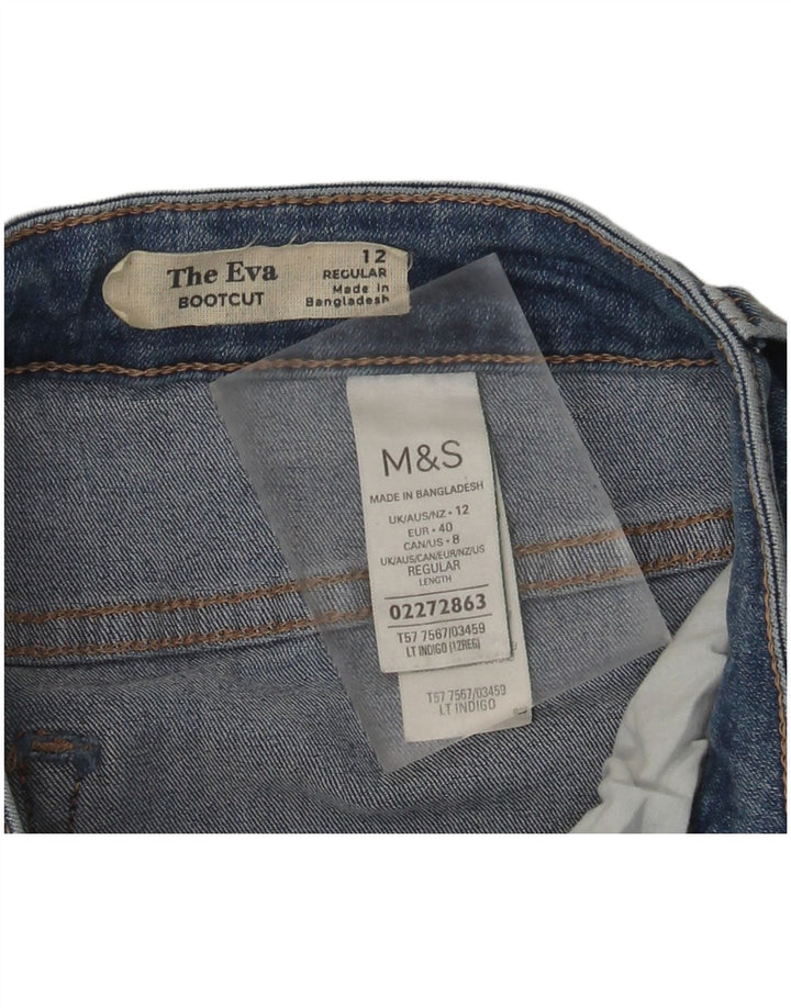 Marks & Spencer Donna The Ivy Bootcut Jeans UK 12 Medio W30 L29 Blu