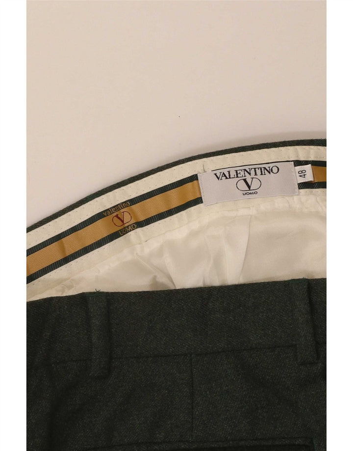 Pantaloni da abito con pegging Valentino da uomo IT 48 medi W32 L31 Verde