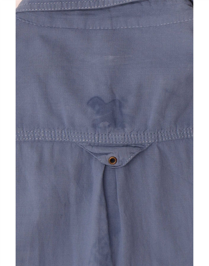 Camicia da uomo POP 84 grande in cotone blu navy